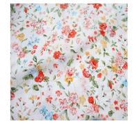 AMateschitz Tessuto di cotone al metro, stoffe per cucito, pacchetti di tessuti stampati, pura cotone, tessuto di cotone con motivo a cuore, fiori vintage, patchwork per abbigliamento, fai da te