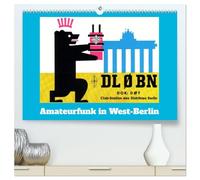 Amateurfunk in West-Berlin (hochwertiger Premium Wandkalender 2026 DIN A2 quer), Kunstdruck in Hochglanz: Empfangsbestätigungen von Funkamateuren in West-Berlin