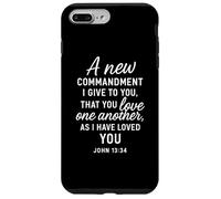 Amatevi gli uni gli altri Giovanni 13:34 Scrittura Versetto Bibbia Preghiera Dio Custodia per iPhone 7 Plus/8 Plus