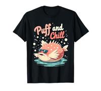 Amati della vita marina del pesce palla Creature oceaniche eccentriche Maglietta