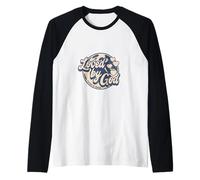 Amato da Dio Love by God Gesù Cristo Versetto della Bibbia Maglia con Maniche Raglan