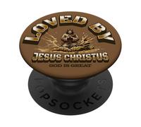 Amato da Gesù Cristo Dio è grande pregare nella Chiesa PopSockets PopGrip Adesivo