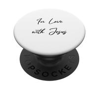 Amato e indossato in amore con Gesù salvato dalla grazia PopSockets PopGrip Adesivo