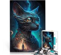 Amato gatto Sphynx puzzle 1000 pezzi per adulti Aiuta il cervello ad allenare i giocattoli che creano dipendenza per coltivare la pazienza Opera d'arte 38x26cm