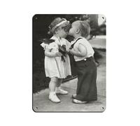 AMATWI Poster 31 di Robert Doisneau in metallo, stile retrò, decorazione da parete per bar, grotte, bar, famiglie, garage, 30 x 40 cm