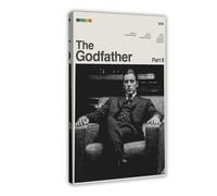 AMATWI Poster del film Il padrino, 2 poster su tela, decorazione artistica da parete per soggiorno e camera da letto, decorazione con cornice, stile cornice, 30 x 45 cm