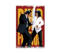 AMATWI Poster del film Pulp Fiction, poster su tela, decorazione artistica da parete per soggiorno, camera da letto, decorazione senza cornice, 60 x 90 cm