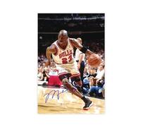 AMATWI Poster su tela con stella del basket Michael Jordan 13, decorazione artistica da parete per soggiorno e camera da letto, senza cornice, 50 x 75 cm
