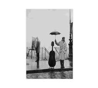 AMATWI Poster su tela di Robert Doisneau 40, decorazione per camera da letto, sport, ufficio, stanza, regalo, senza cornice, 40 x 60 cm
