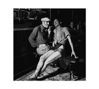 AMATWI Poster su tela di Robert Doisneau, decorazione per camera da letto, stile sportivo, per ufficio, camera da letto, regalo, senza cornice, 30 x 30 cm