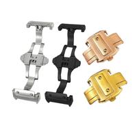 AMAUPCKCA 18mm 21mm 316L Acciaio Inossidabile Fibbia deployante for Orologio Adatta for C-artier Santos 100 Band Nero Argento Oro Rosa Fibbia Pieghevole(Rose Gold,18mm)