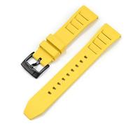 AMAUPCKCA Cinturino for orologio in fluorogomma da 22 mm for Omega, Casio, Tissot, Le Lock, SEIKO, cinturino for orologio sportivo, bracciale a sgancio rapido, accessori for orologi(Yellow01,22mm)