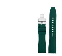 AMAUPCKCA Cinturino for Orologio in Gomma siliconica con estremità Curva for Water Ghost for Citizen for Tissot for Seiko 20MM 22MM Cinturino Sportivo da Uomo Cintura Universale(Green SK,21mm)