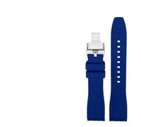 AMAUPCKCA Cinturino for Orologio in Gomma siliconica con estremità Curva for Water Ghost for Citizen for Tissot for Seiko 20MM 22MM Cinturino Sportivo da Uomo Cintura Universale(Blue SK,24mm)