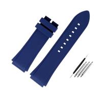 AMAUPCKCA Cinturino in Gomma 22mm Bracciale in Gomma siliconica di Colore Blu for Guess W0247G3 W0040G3 W0040G7 Cinturino for Orologio Sportivo di Marca(Blue nk)