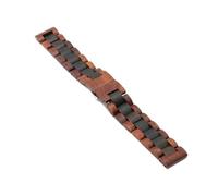 AMAUPCKCA Cinturino in Legno 20mm 22mm for Galaxy Wathc 3 Gear S3 46mm 42mm Bracciale di Ricambio Cinturino in Acciaio Attivo 2 for Huawei Watch GT 3 2(Redblack Tool,20mm)