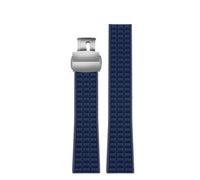 AMAUPCKCA Cinturino in Silicone Impermeabile for Patek Philippe Aquanaut Cinturino in Silicone Serie 5067A-001 Cinturino in Gomma Anti-Polvere da 19 mm(Blue SK)
