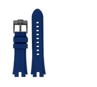 AMAUPCKCA Cinturino in Silicone modificato for Casio PROTREK PRW-3100 PRW-6000 6100 PRW-3000 PRG-300 PRG-330 Cinturino da Uomo Morbido(Blue BK)