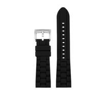 AMAUPCKCA for Citizen Blue Angel AT8020 AT2140 for Armani AR5919 / 5920 Cinturino in Silicone Impermeabile 20mm 22mm 23mm Bracciale da Uomo(Black,22mm)