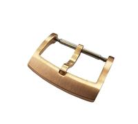 AMAUPCKCA Parti di Orologi con Fibbia ad ardiglione in Bronzo Massiccio CuSn Completamente spazzolate da 18, 20, 22 mm 2,0 con Molla B(18 mm)