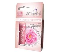 Amavital Stick Labbra Protettivo Amavital Lab Pro con rosa
