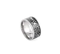 Amaxer - Anello vintage in acciaio inox, con nodo celtico irlandese, albero della vita, fiore della vita, anello per matrimonio (albero della vita, 10)