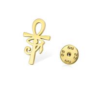 Amaxer Ankh Croce Occhio di Horus Spilla Spilla per Donne Uomini Antico Simbolo Egiziano Ankh Croce Spille Pin Zaino Distintivo Cappello Borsa Accessori Decorazione, L50, Acciaio inossidabile, No.