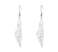 Amaxer Collana con ciondolo a forma di mappa di Palestina e Israele, collana con ciondolo a forma di mappa del Libano per uomini, geografia del paese, mappa del Libano, gioielli in acciaio