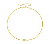 Amaxer Collana con ciondolo a forma di nodo d'amore, con doppia catena a serpente e nodo celtico, unisex, L50, Acciaio inossidabile, Nessuna pietra preziosa