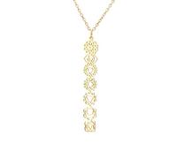 Amaxer Delicata collana lunga con ciondolo a forma di 7 chakra, yoga, da donna, regolabile, per Reiki, guarigione, chakra, energia, yoga, lunga catena a Y, L50, Acciaio inossidabile, Nessuna pietra