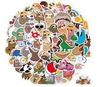 Amaxiu 100 Pz Simpatici Adesivi Bradipo, adesivi bambini Bradipo Animali Kawaii Regalo Adesivi Impermeabili adesivi scrapbooking stickers bambini Vinile Per Decorazioni Fai Da Te Bagagli