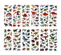 Amaxiu Decalcomanie 3D a tema dinosauro gonfio per bambini, 12 fogli adesivi a tema dinosauro per fai da te, scrapbooking, feste di compleanno, bomboniere, oltre 160 pezzi