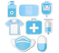 Amaxiu Note adesive per infermiera, confezione da 8 divertenti note autoadesive a tema medico, note adesive per ospedale, scuola, ufficio, infermiere, regali 240 fogli