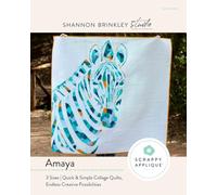 Amaya - Scrappy Applique Quilt Pattern Book: 3 Sizes | Quick & Simple Collage Quilts, Endless Creative Possibilities