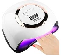 AMAYGA Lampada Unghie UV LED,168W Fornetto per Manicure/Pedicure Permanente Smalto Semipermanente 4 Timer con 10s/30s/60s/99s Display LED Automatico Sensore