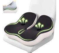 AMAYHOON Cuscino per Sedia da Ufficio, Cuscino per Sedile Ortopedico, Sollievo dalla Sciatica, Memory Foam ergonomico e Sedia da Gioco Resistente, Cuscino per Seggiolino Auto e Sedia a Rotelle