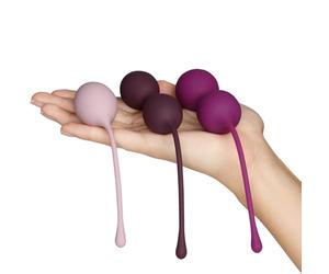 Amaysin - Sfere dell'amore per donna, in silicone medico, per allenamento del pavimento pelvico, per principianti, set con 3 palline, giocattolo sessuale per l'allenamento del pavimento pelvico, cono