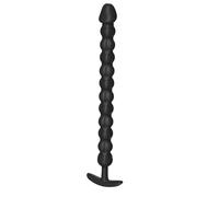 AMAZBEE AnalPlugs Perline anali in silicone per l'espansione dell'ano Massaggiatore prostatico concavo con impugnatura Plugs anali indossabili per la stimolazione del punto G (L,1)