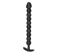 AMAZBEE AnalPlugs Perline anali in silicone per l'espansione dell'ano Massaggiatore prostatico concavo con impugnatura Plugs anali indossabili per la stimolazione del punto G (M,1)