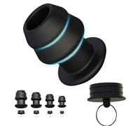 AMAZBEE Butt Plug cavo con cappuccio Dilatatore anale in silicone BDSM Giocattoli sessuali gay Allenatore della prostata Espansore vaginale Dilatatori rettali Speculum per clistere (S,1)