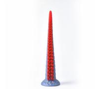 AMAZBEE Butt plug in silicone per la dilatazione anale Extra long tentacle anal plugs for men and women Soft prostate massager sex toys (Red,M)