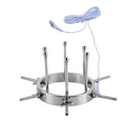 AMAZBEE Dilatatore anale Electroshock con accessori Giocattoli sessuali elettrici per anale e vaginale Speculum in acciaio inox divaricatore rettale (A,1)