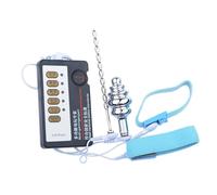 AMAZBEE Elettro shock anale Plug Set con Uretrale Sounding Rod Anello del pene in acciaio inox Massaggiatore della prostata Dilatatore anale elettrico (S,1)