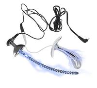 AMAZBEE Elettroshock Plug anale con dilatatore del pene Stimolazione elettrica Massaggiatore della prostata con base a T Butt Plug in acciaio inox Catetere uretrale Kit di formazione (S,1)