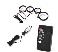 AMAZBEE Plug anale Electroshock con 4 anelli del pene Stimolazione elettrica Massaggiatore della prostata per la dilatazione anale Plug anale in acciaio inox BDSM Sex Toys (S,1)