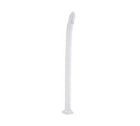 AMAZBEE Plug anale extra lungo per uomini e donne Plug anale trasparente in TPE per massaggio del punto G Plug vaginale morbido Dilatatore anale Sex toy per adulti Dilatatore anale (M,1)
