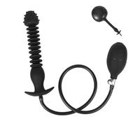 AMAZBEE Plug anale gonfiabile con cima a pellet ButtPlug in silicone per la stimolazione del punto G Massaggiatore prostatico regolabile Giocattoli sessuali per adulti