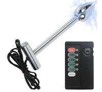 AMAZBEE Plug Anale in Acciaio Inossidabile con Scossa Elettrica Massaggiatore Prostatico Buttplug per Uomo Allenatore Anale Giocattoli Sessuali Elettro Analplug Tappo Scioccante (S,1)