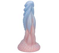 AMAZBEE Plug anale in silicone a forma di alieno Blu Rosa Base di aspirazione graduale Design strutturato Butt Plug Base a spirale Giocattolo sessuale per adulti Roleplay BDSM