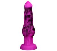 AMAZBEE Plug anali Plug anale grande con ventose potenti Dildo anali in silicone per allenamento di espansione Massaggiatore prostatico Monster Giocattoli sessuali per adulti (XL,1)